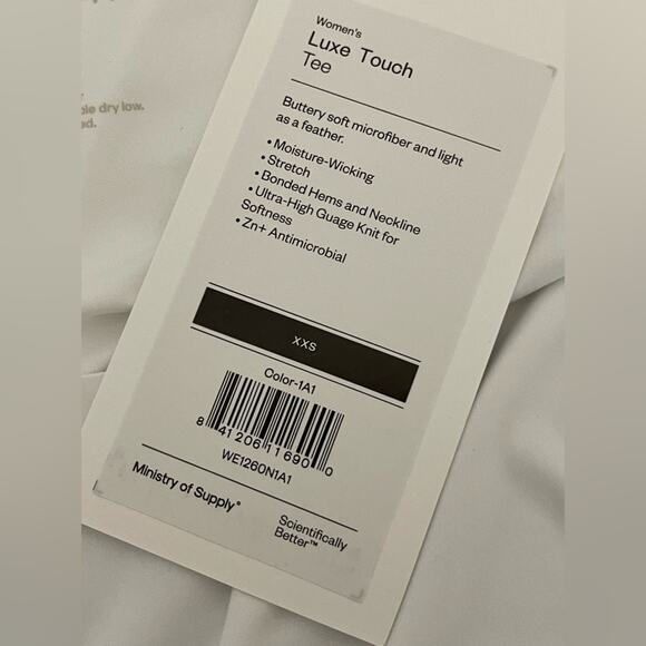 New ~ MINISTRY OF SUPPLY ~ Luxe Touch Tee Size XXS 32" bust - Picture 7 of 7